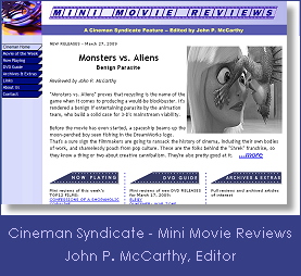 Cineman Movie Reviews website link