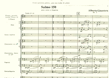 Ginaster Psalm 150 score